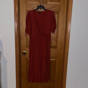 Torrid Deep Red Midi Dress